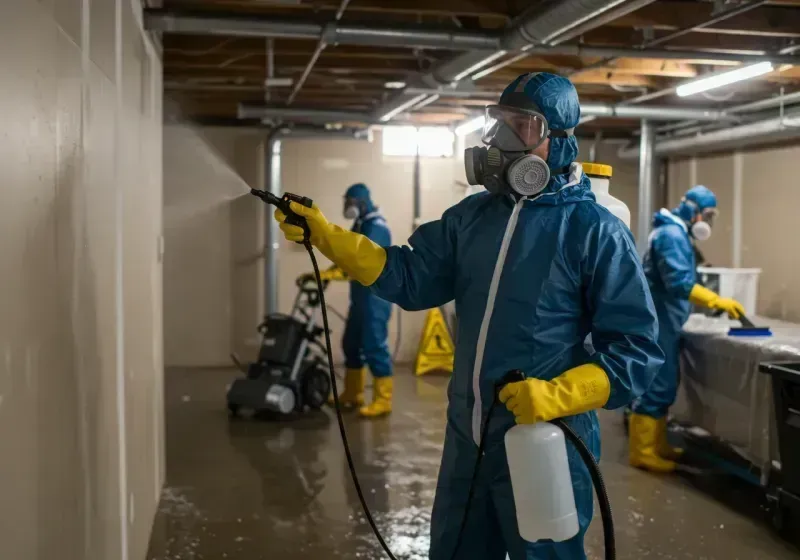 Basement Sanitization and Antimicrobial Treatment process in North Augusta, SC