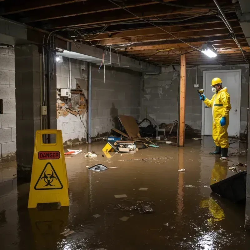 Flooded Basement Electrical Hazard in North Augusta, SC Property